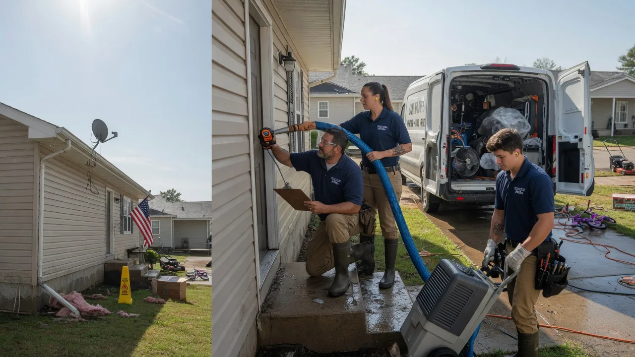 Ceiling Water Damage Restoration in Campti, LA near me